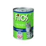 Filos Cat Wet Food Chunkies with Rabbit (400g)